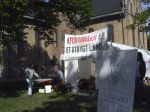 Afghanere i sultestreik ved Domkirka. Foto: © Revolusjon